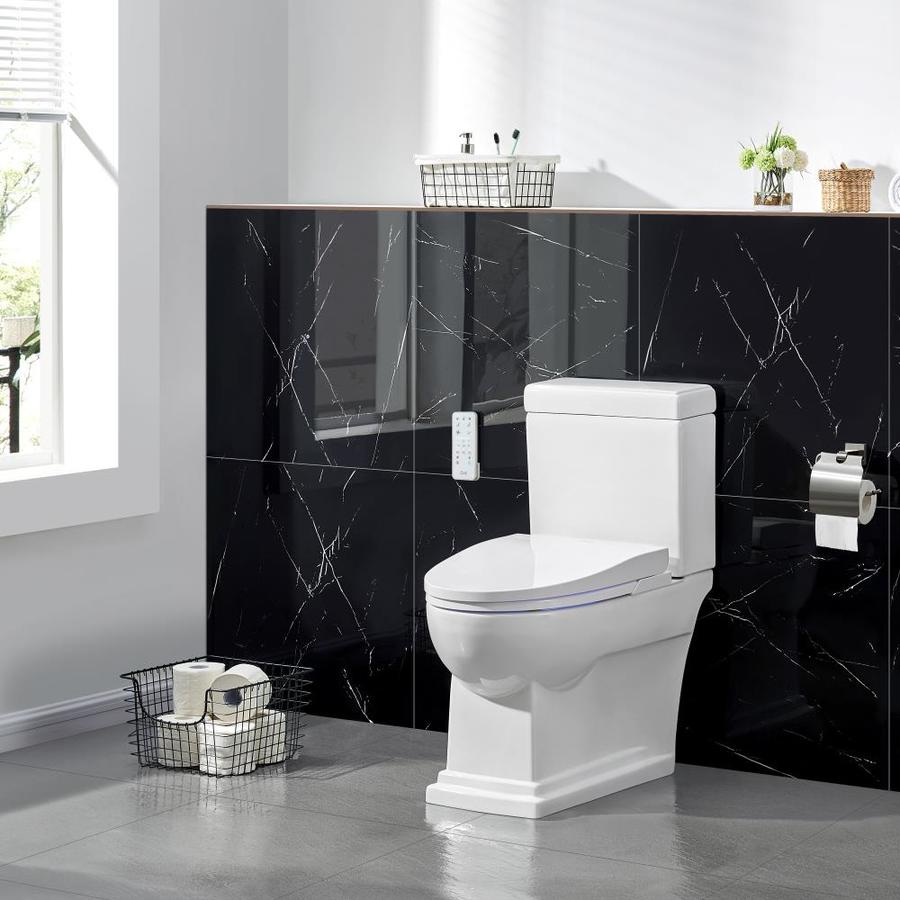 OVE Decors Nova White WaterSense Elongated Standard Height Toilet 12in