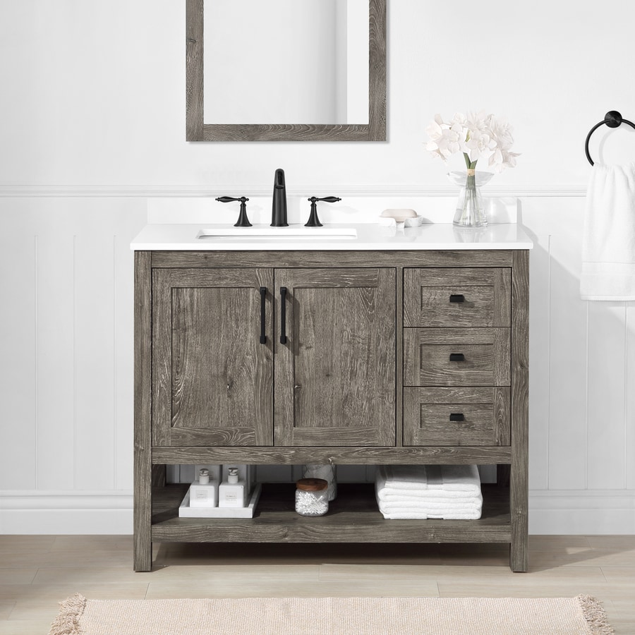 Photo 1 of (USED/MINOR DAMAGE/ SEE NOTES) Style Selections Howell 42-in Weathered Gray Vanity