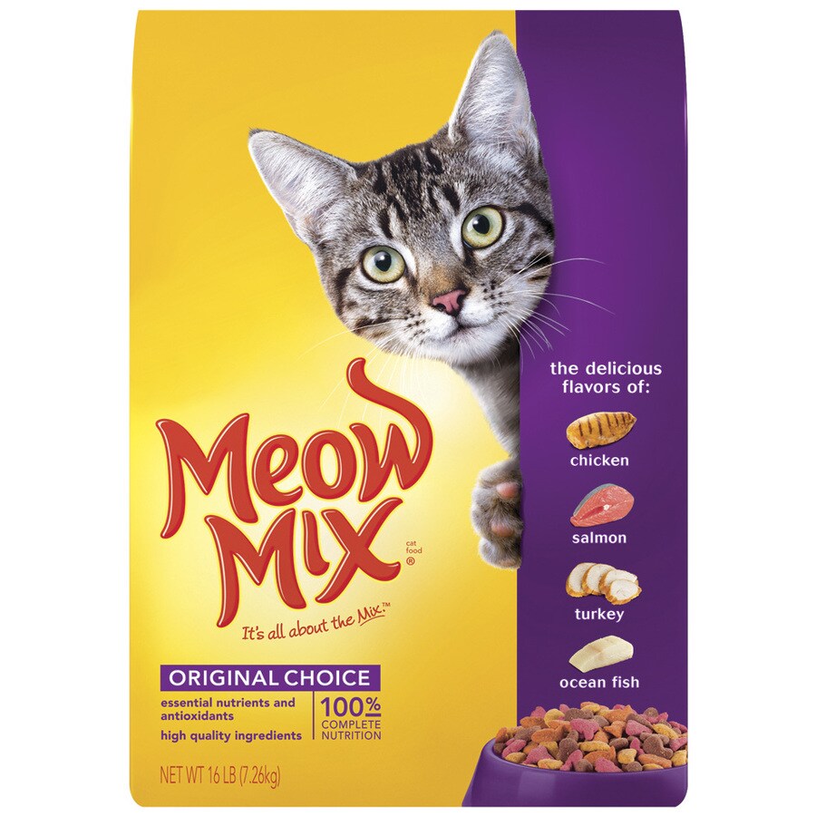 Meow Mix Original Choice Dry Cat Food, 16 Pound Bag