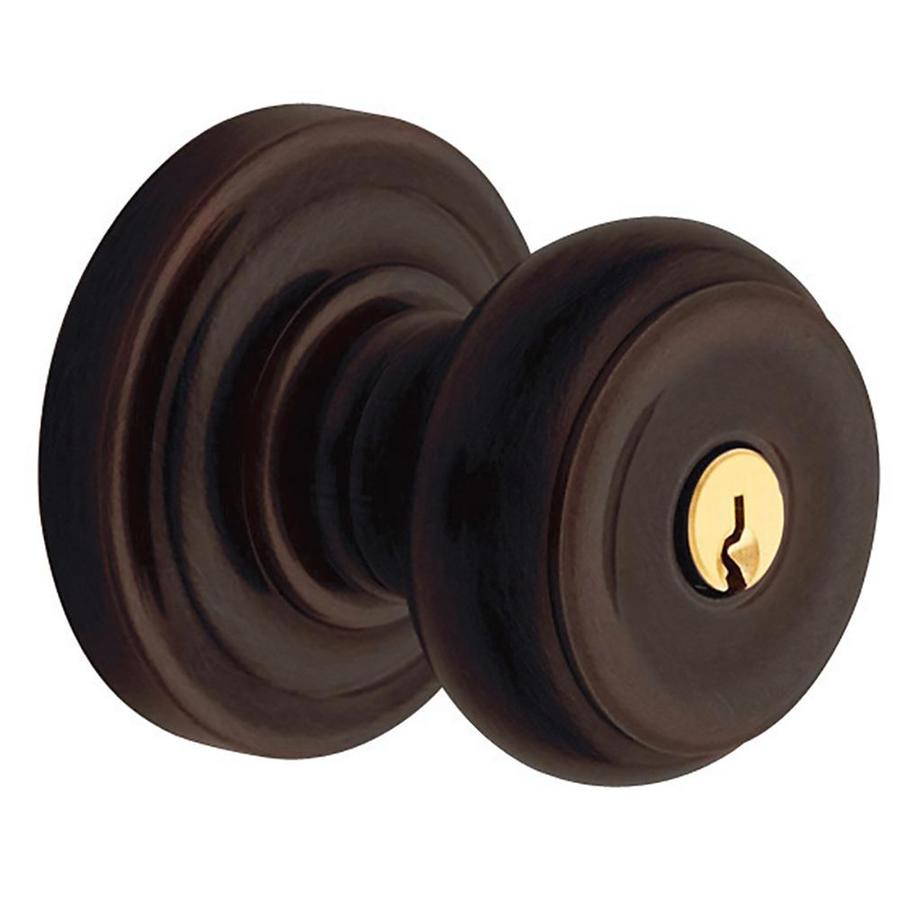 BALDWIN Estate Colonial Venetian Bronze Keyed Entry Door Knob Single ...