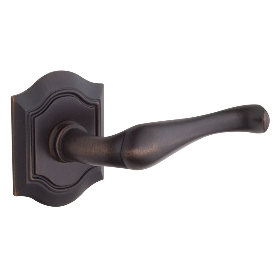 Baldwin Bethpage Venetian Bronze Door Handle at Lowes.com