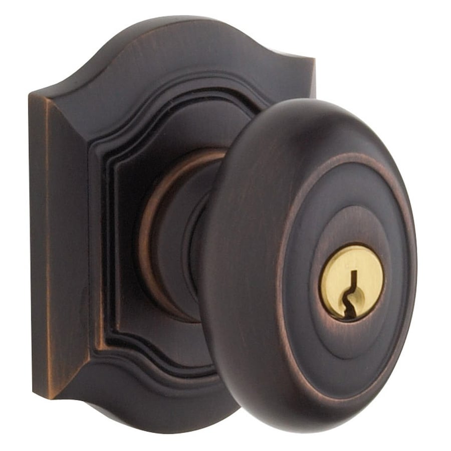 Shop BALDWIN Estate Bethpage Bronze Keyed Entry Door Knob at