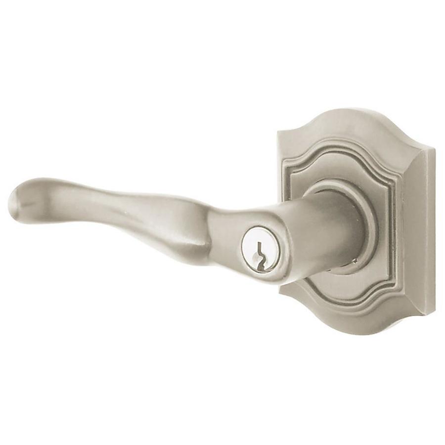 BALDWIN Bethpage Lever, Left Hand, Keyed Entry Satin Nickel at
