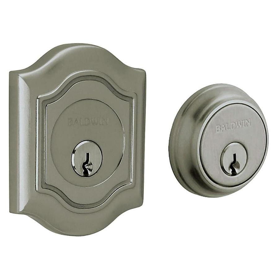 Baldwin Bethpage Antique Nickel Double-Cylinder Deadbolt in the ...