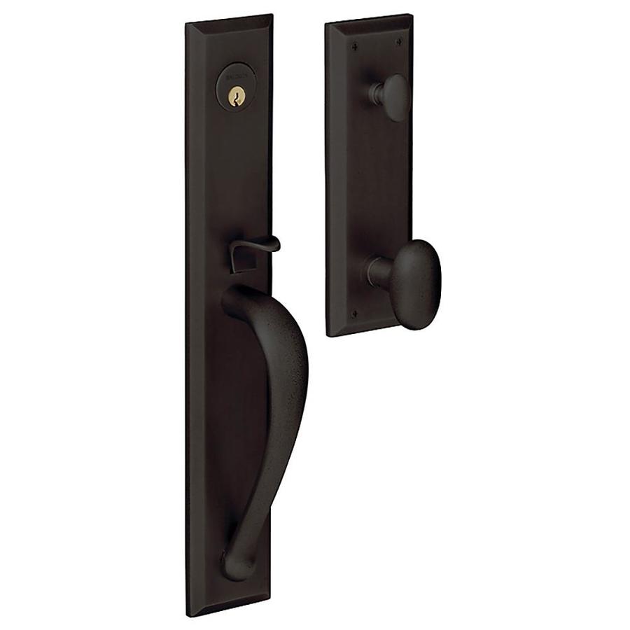 Baldwin Estate Cody Full Escutcheon x Oval Knob OilRubbed Bronze