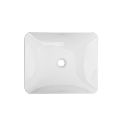 Jacuzzi Solid Surface White Solid Surface Vessel Square Bathroom Sink ...