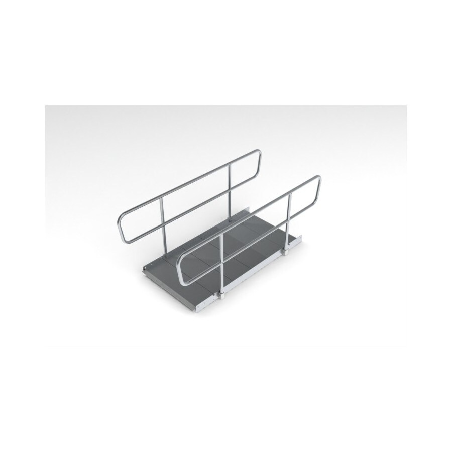 12-ft x 36-in Aluminum Modular Entryway Wheelchair Ramp (Ada Compliant ...