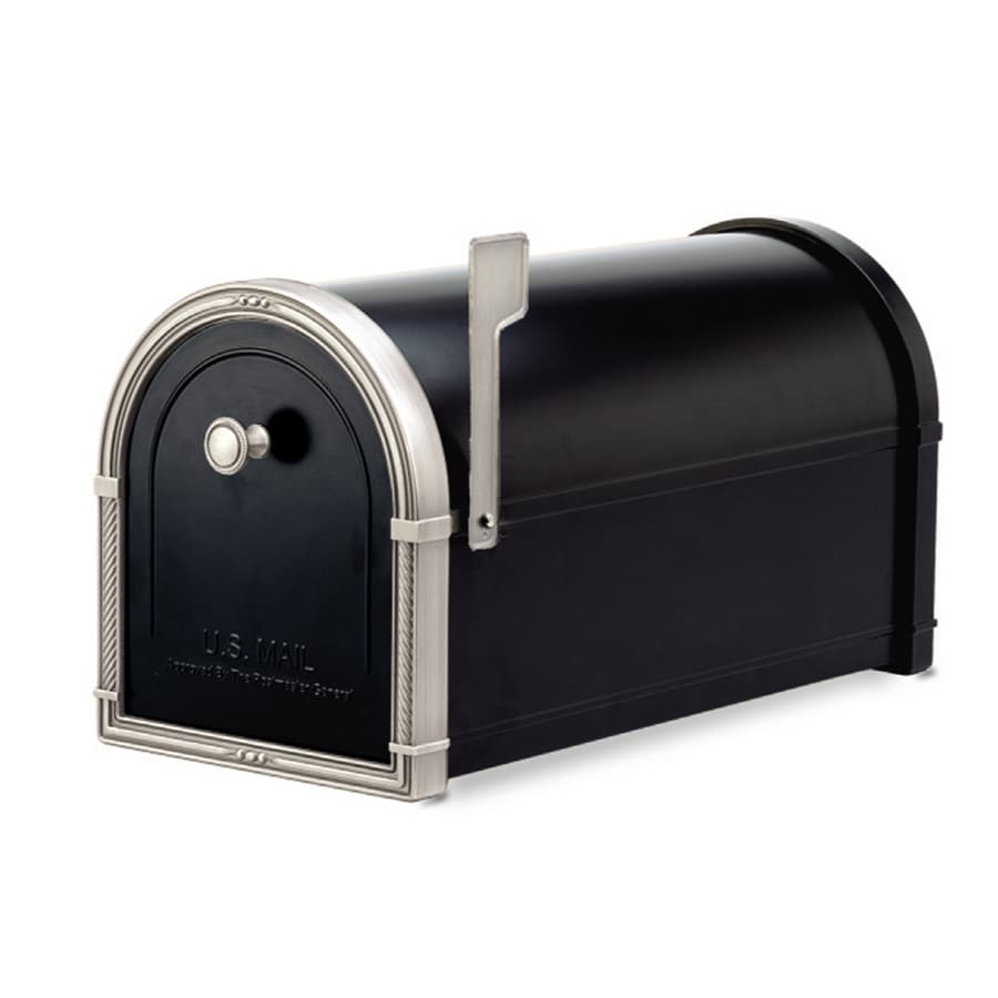 Architectural Mailboxes Coronado 10-in x 11.25-in Metal Black with ...