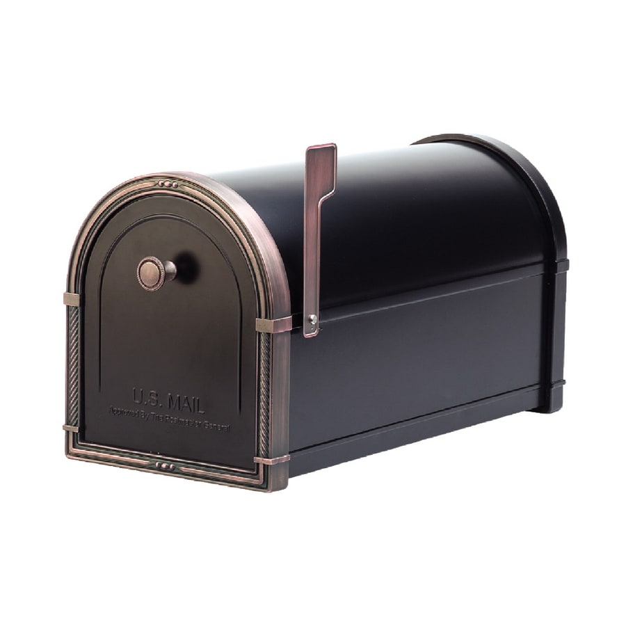 Shop Architectural Mailboxes Coronado 10-in x 11.25-in Metal Black with ...