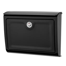 Architectural Mailboxes 14-in x 10-3/4-in Metal Black Lockable Wall Mount Mailbox