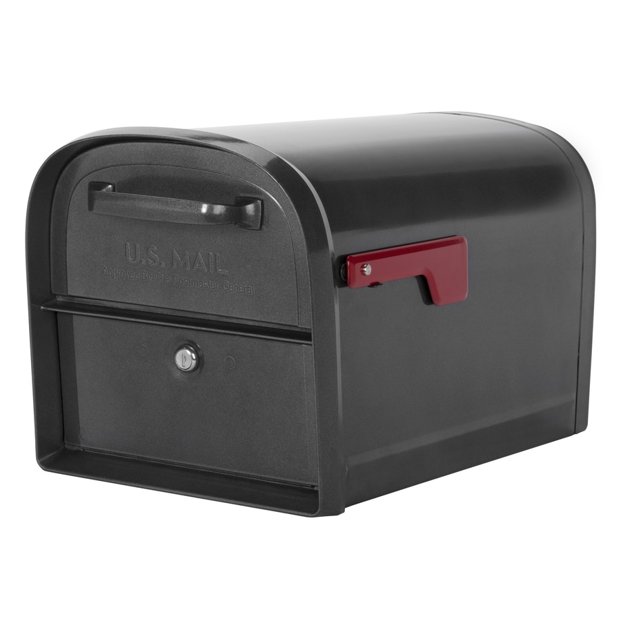 Architectural Mailboxes 11.2-in W x 11.5-in H Metal Pewter Post Mount ...