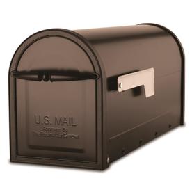 Mailboxes At Lowes Architectural Mailboxes 6 61 In W X 20 83 H Metal Oil Rubbed Bronze Post