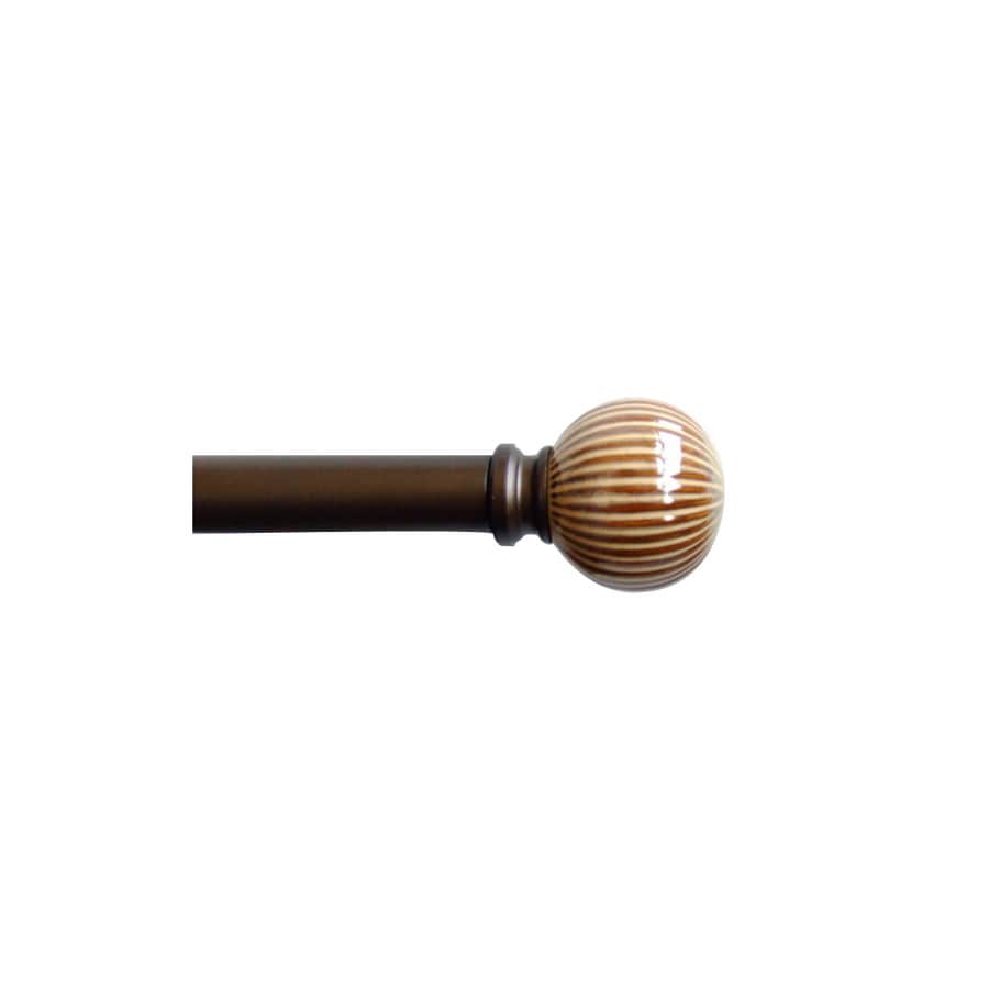Allen Roth 36 To 72 Reza Curtain Rod With Ceramic Ball Finials Allen Roth 36 To 72 Reza Curtain Rod With Ceramic Ball Finials