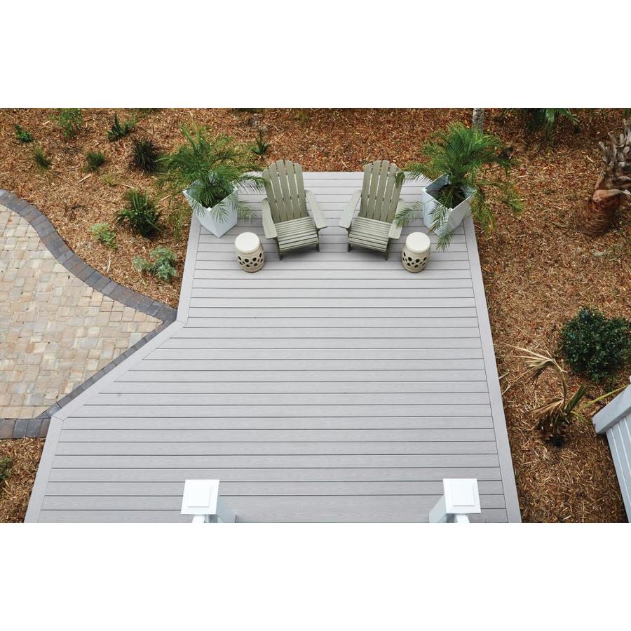 TimberTech AZEK Harvest 12-ft Slate Gray Square PVC Fascia Deck Board ...