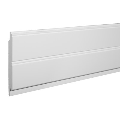 Azek 5 5 In X 8 Ft Single Bead White Pvc Wainscoting Wall Panel At