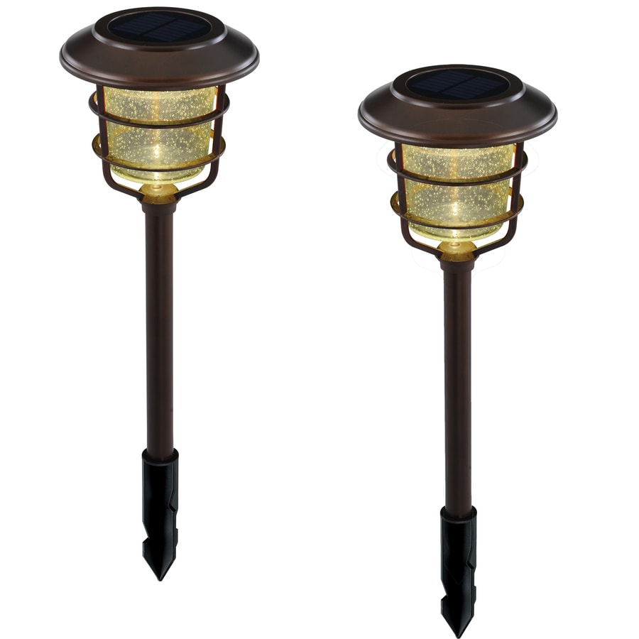 Portfolio 2Pack 12Brighter (14.4Lumen) Specialty Bronze Solar LED