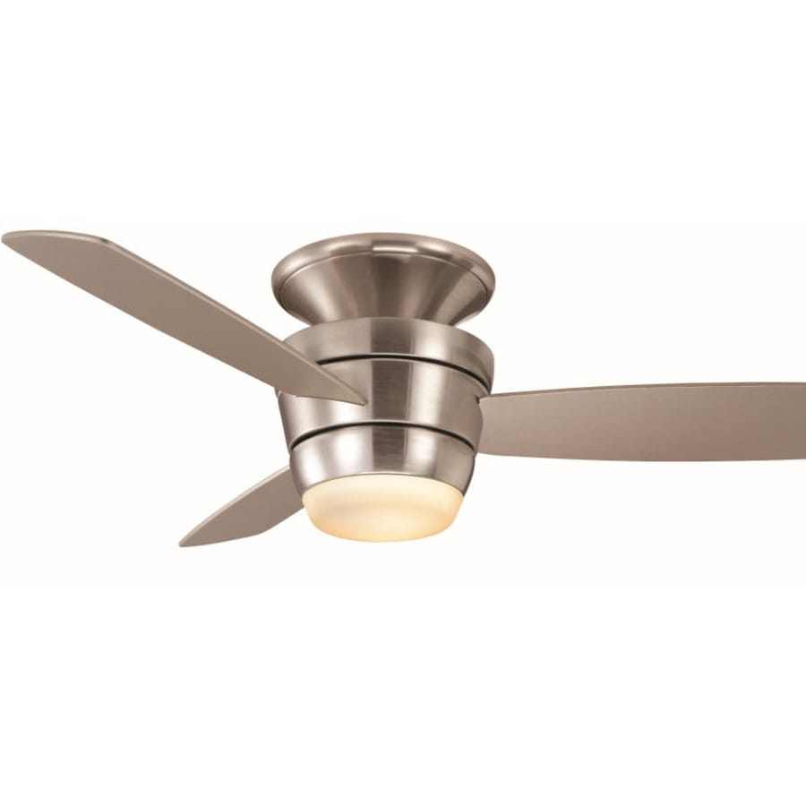 Shop Harbor Breeze Mazon 44-in Brushed Nickel Flush Mount Indoor  pictures, home design, home interior catalog, ideas, and decoration Harbor Breeze Ceiling Fan Light Bulb 900 x 900