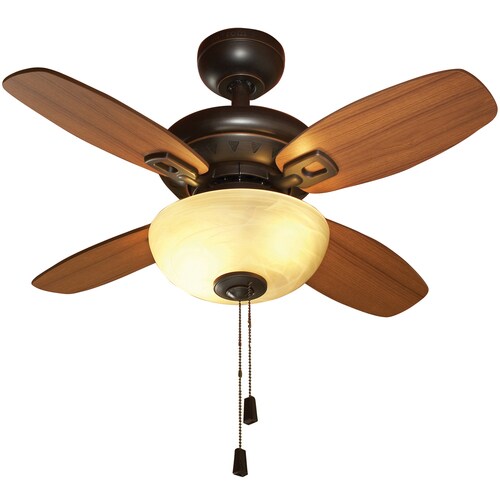 Laralyn 32 In Oil Rubbed Bronze Indoor Ceiling Fan With Light Kit 4 Blade