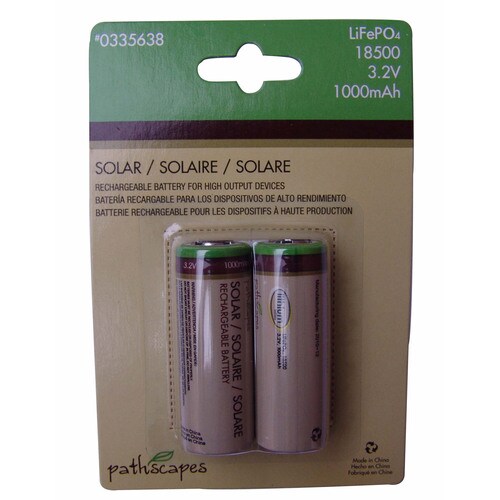18500 3.2Volt Rechargeable Lithium Landscape Lighting Batteries in the