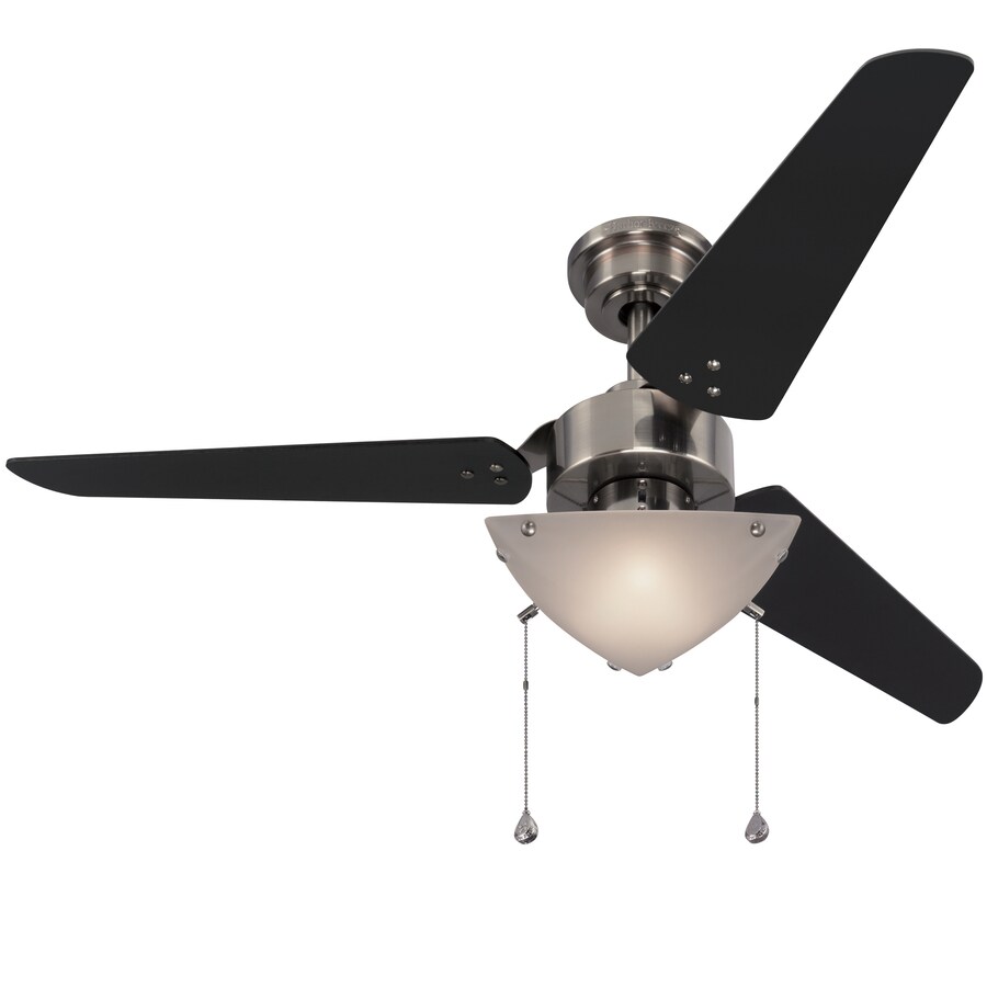 Impact 48 In Polished Pewter Downrod Mount Indoor Ceiling Fan With Light Kit 3 Blade