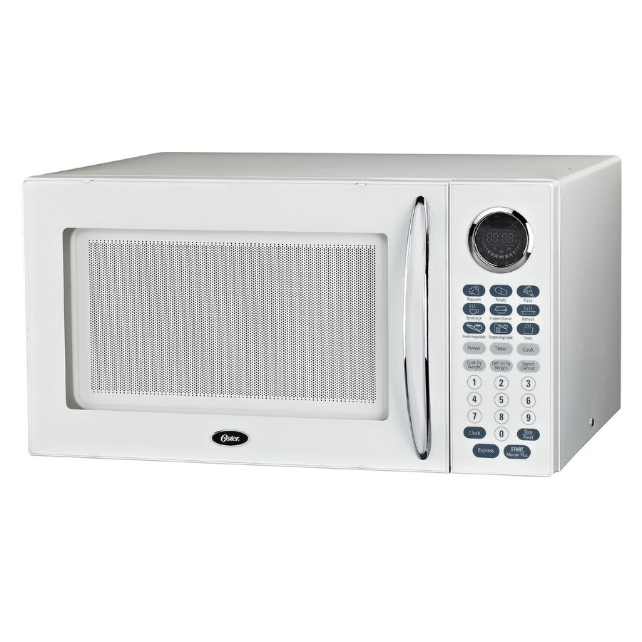Oster 1 2 Cu Ft Countertop Microwave Color White At Lowes Com