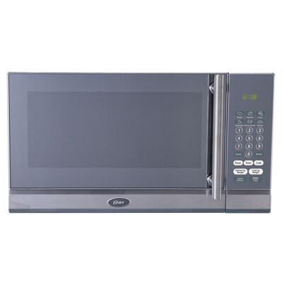 Oster 0 7 Cu Ft 700 Countertop Microwave Silver At Lowes Com