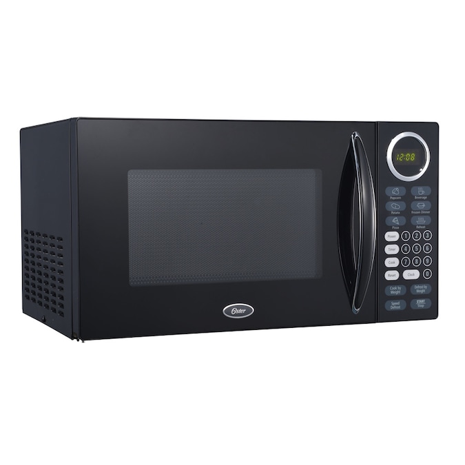 Oster 0.9-cu ft 900-Watt Countertop Microwave (Black) in the Countertop