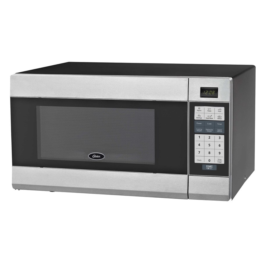 Oster 1.1-cu ft 1,000-Watt Countertop Microwave (Black) at