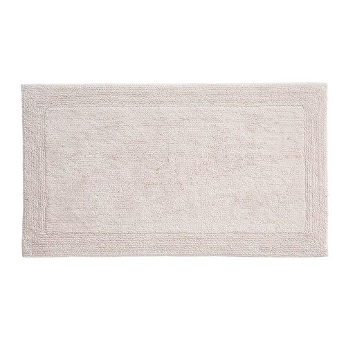 Grund Organic Cotton Puro 34in x 21in OffWhite Cotton Bath Rug at