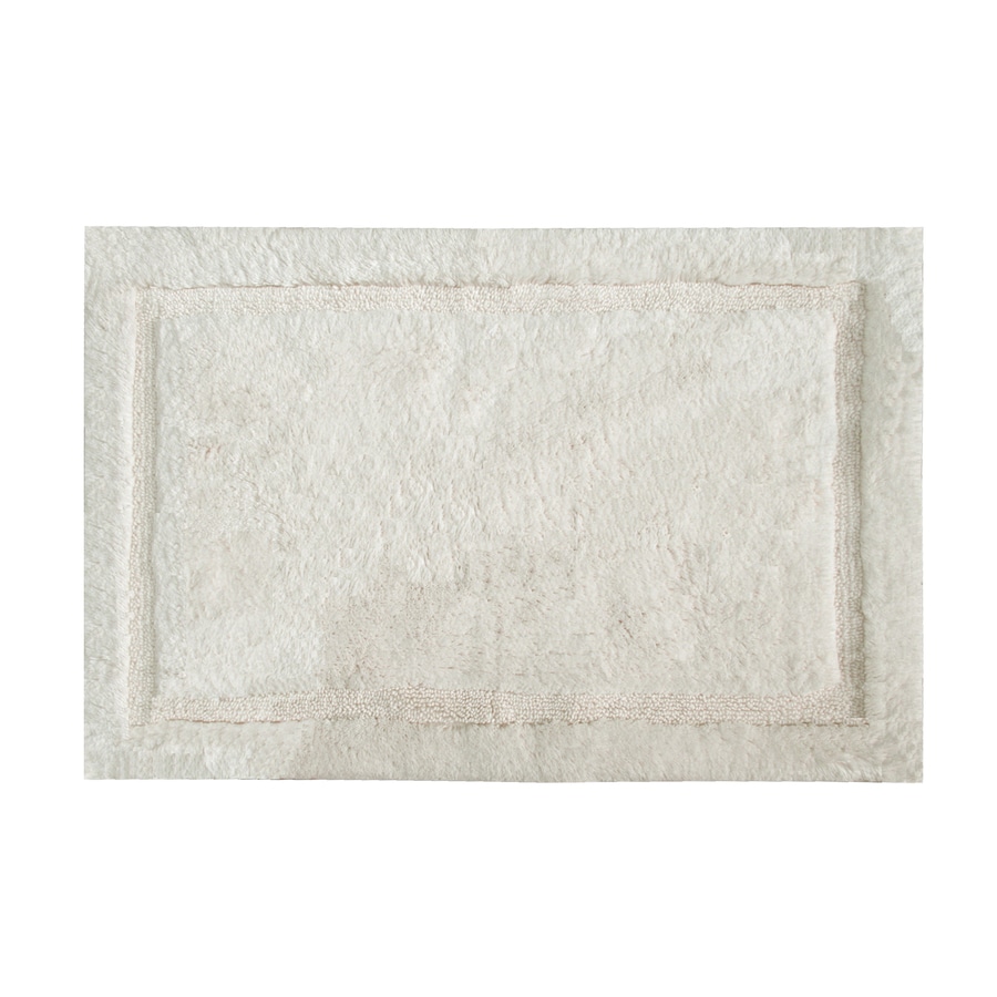 Grund Organic Cotton Asheville 40in x 24in OffWhite Cotton Bath Rug