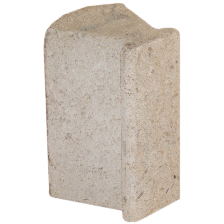 Novabrik 6394560 MarbleWhite 45Â° Inside Corner Concrete Brick