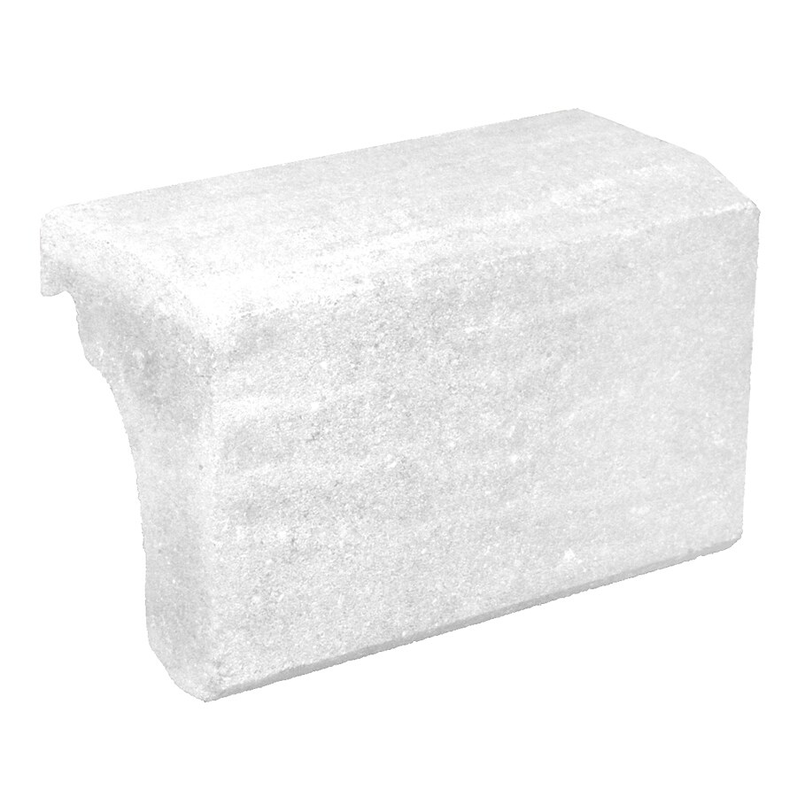 Novabrik N BRIK WAINS CAP 4'' SMOOTH 8'' MARBLE WHITE in the Brick