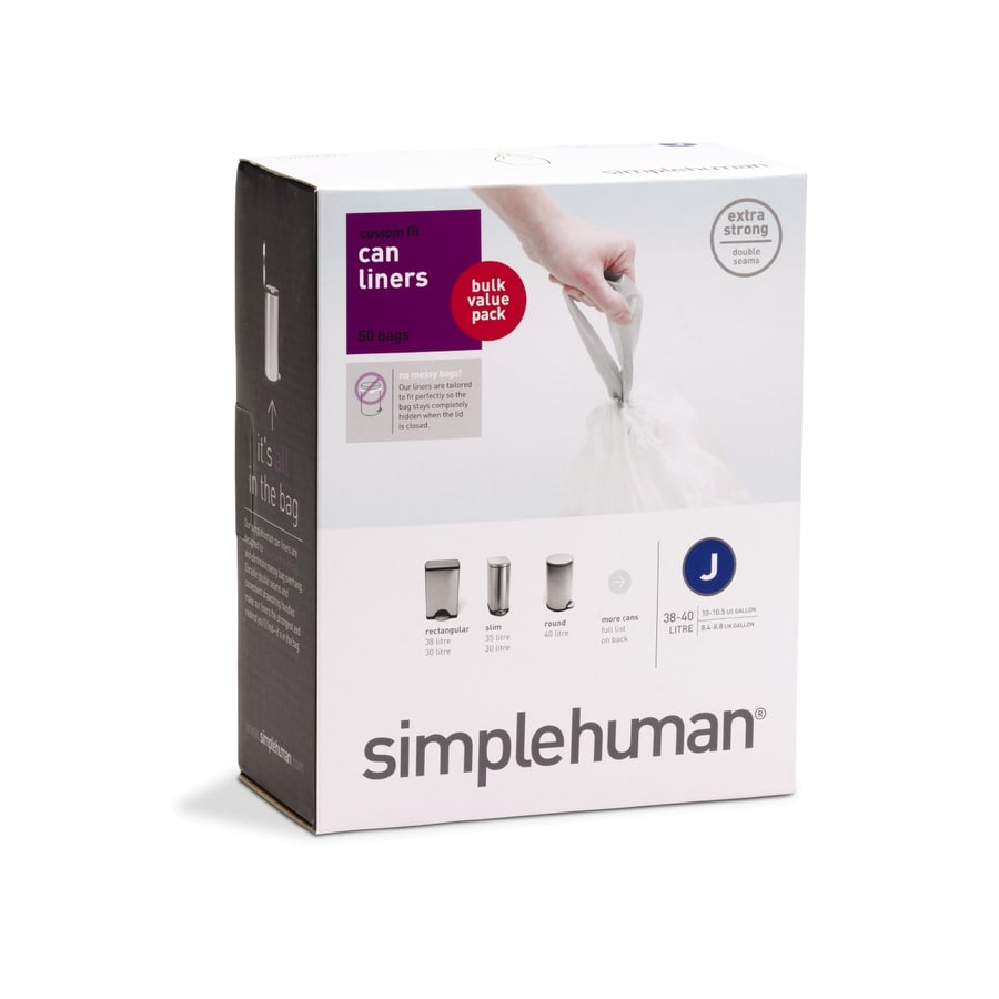 Simplehuman 50 Count 10 5 Gallon Trash Bags At Lowes Simplehuman 50 Count 10 5 Gallon Trash Bags