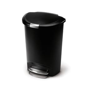 UPC 838810011134 product image for simplehuman 50 Liter(S) Black Plastic Semi-Round Step Indoor Garbage Can | upcitemdb.com