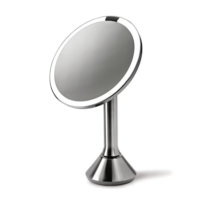 Simplehuman Stainless Steel Magnifying Countertop Vanity Mirror