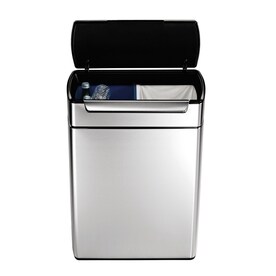 UPC 838810015835 product image for simplehuman Brushed Stainless Steel Recycling Bin with Lid | upcitemdb.com