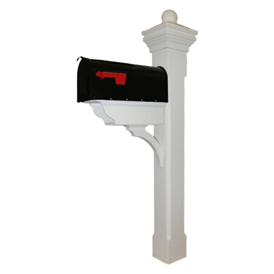 Eye Level WHITE CAST STONE MAILBOX POST WIT in the Mailbox Posts ...