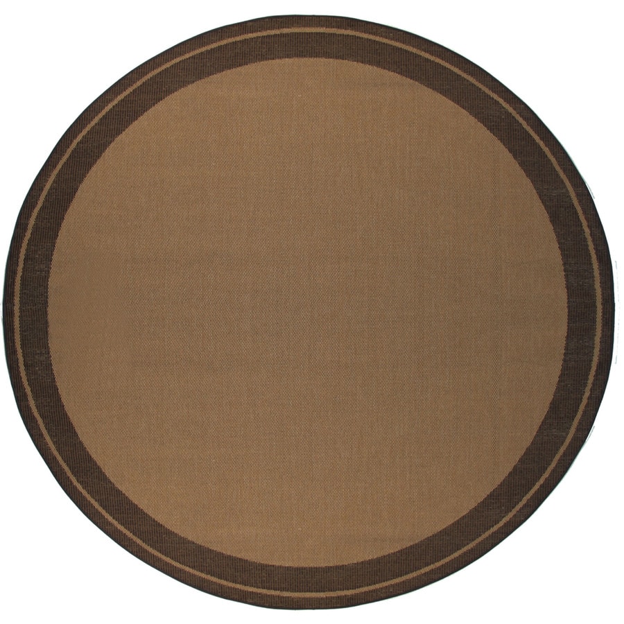 Balta 2254880-7RD 6'9" Round Chocolate Savannah Area Rug