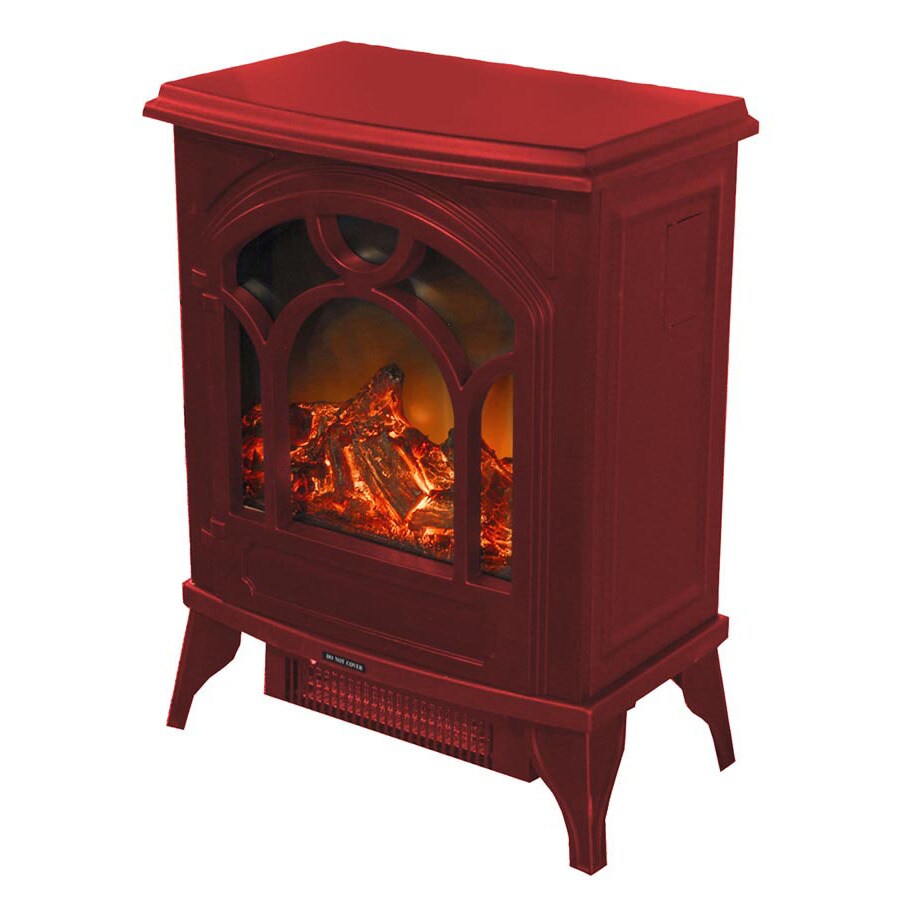Estate Design 16.14in W 5,100BTU Red Metal WallMount Electric Stove at