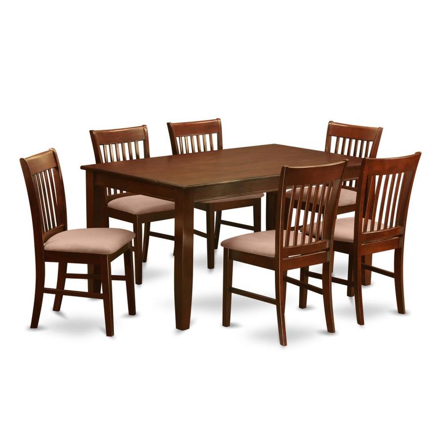 East West Furniture Dudley Mahogany Dining Set With Table in the Dining