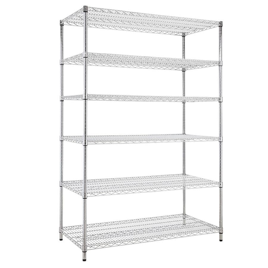 MZG 24in D x 48in W x 72in H 6Tier Steel Utility Shelving Unit in