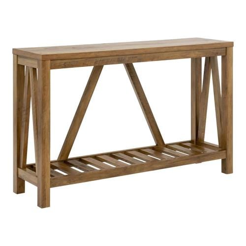 Walker Edison Rustic Oak Rustic Console Table in the Console Tables ...