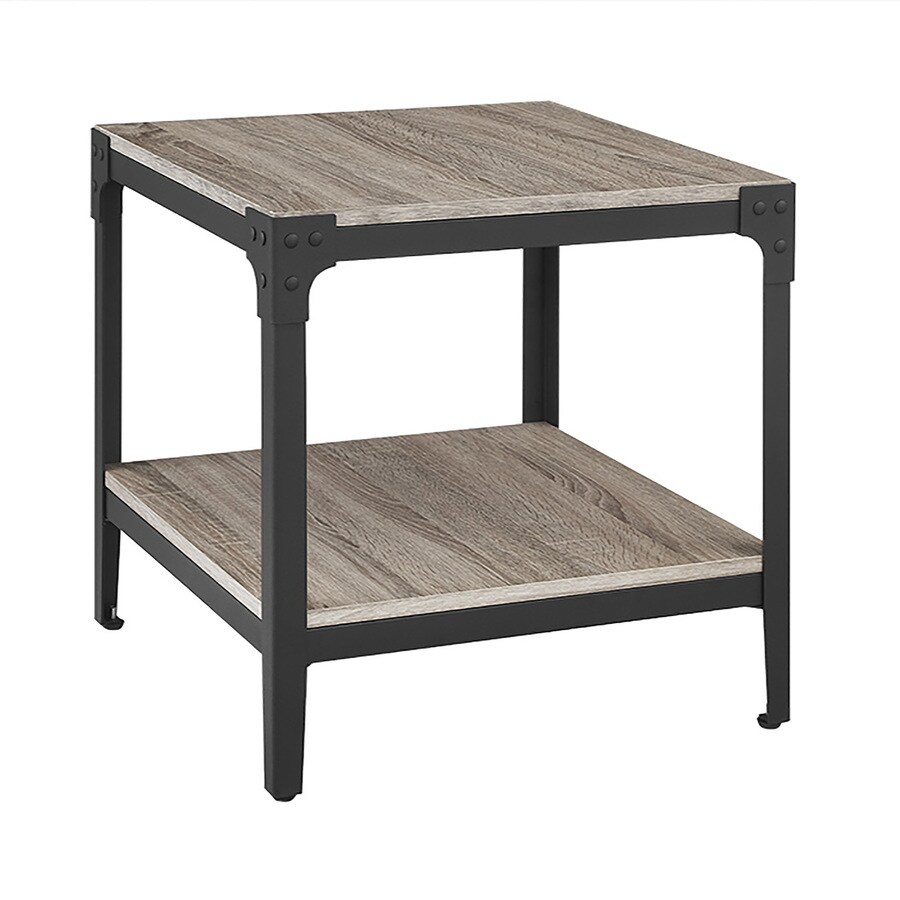 Walker Edison Rustic Wood End Side Table Set Of 2