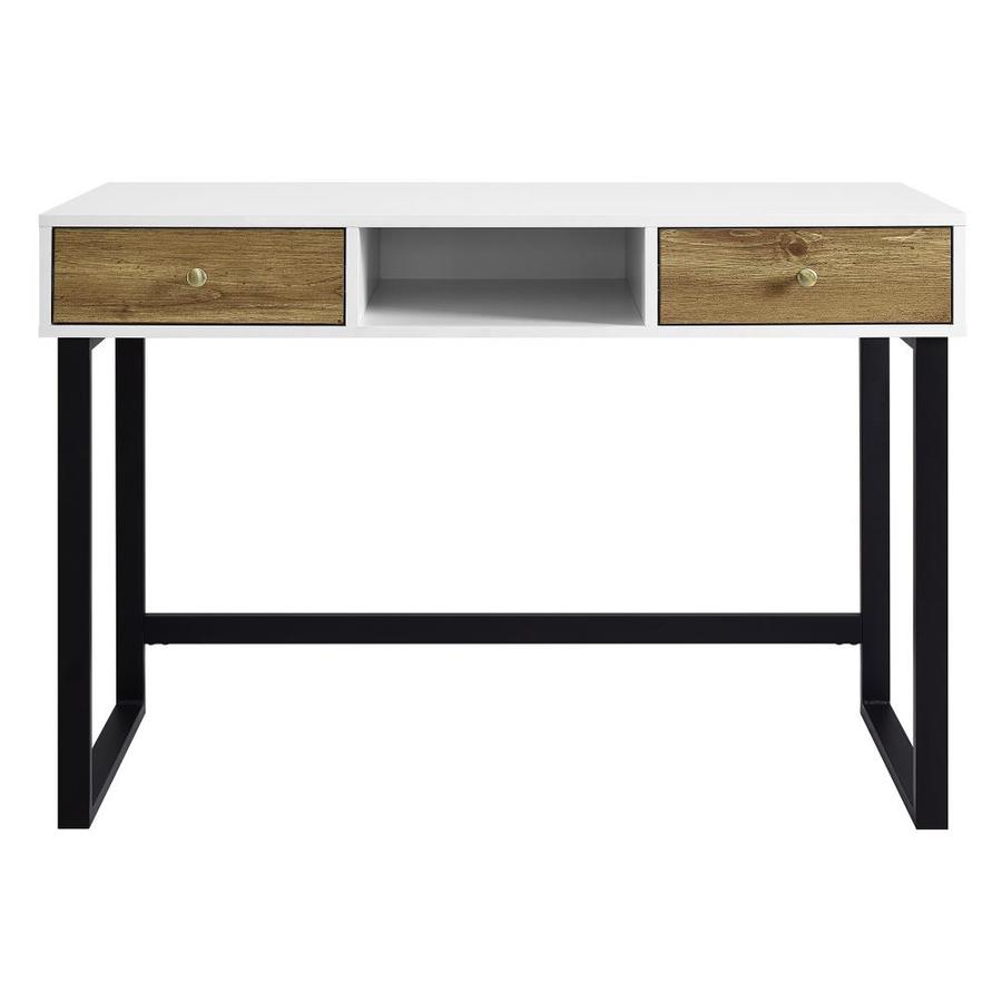 Walker Edison 44 In Computer Desk White Barnwood At