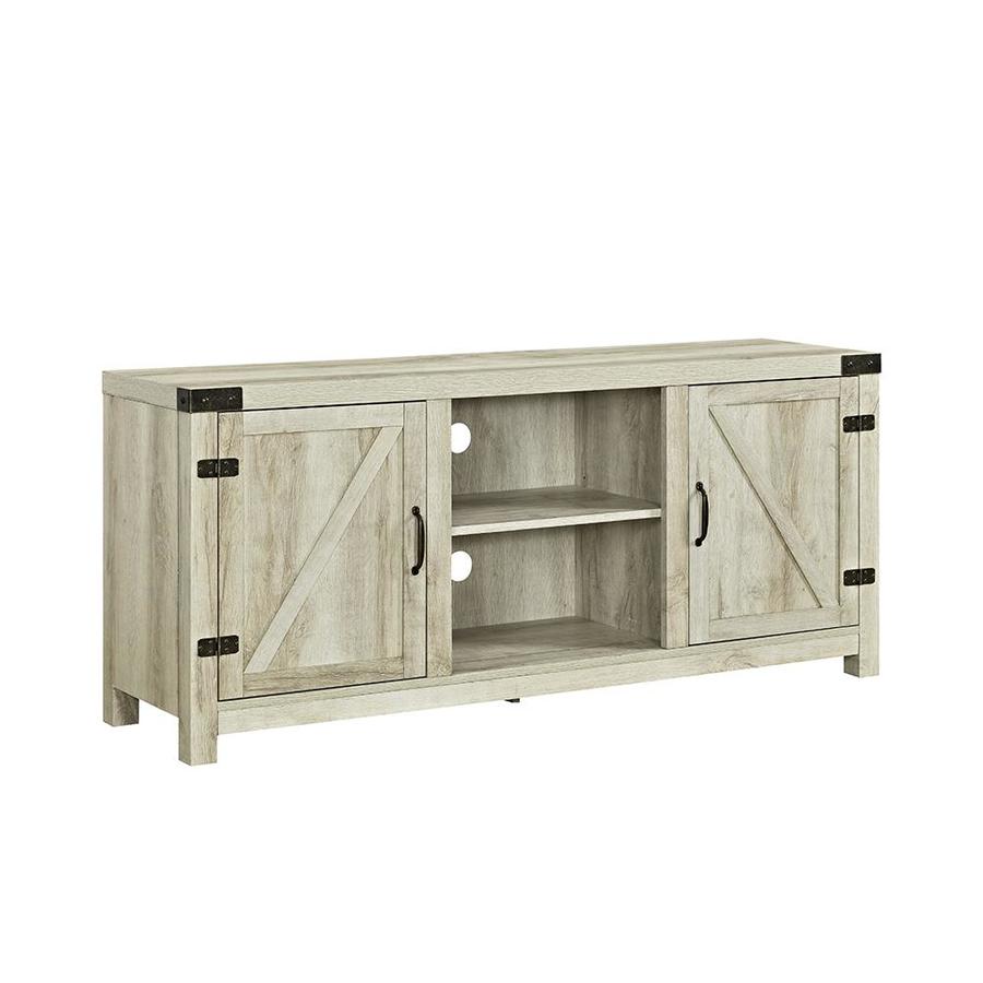 Walker Edison 58 In Farmhouse Tv Stand White Oak At Com