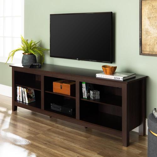 Walker Edison 70-in Rustic Wood Tv Stand- Espresso At Lowes.com