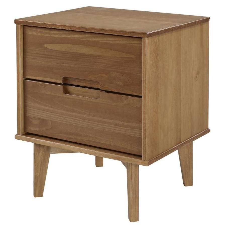 Casual Home Layer Two Tone Mission Oak White Pine Nightstand In The Nightstands Department At Lowes Com