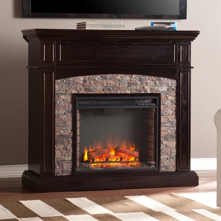 Boston Loft Furnishings 45 5 In W Ebony Led Electric Fireplace At