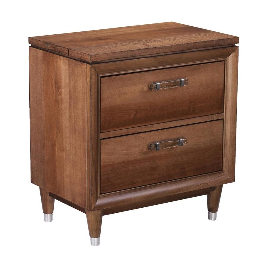 Boston Loft Furnishings Honey Pine Poplar Nightstand in the Nightstands department at