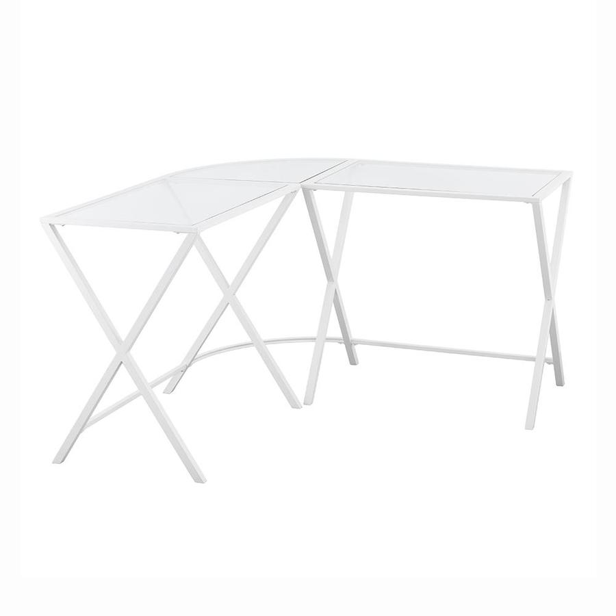 Boston Loft Furnishings Aelon Contemporary Clear Corner Desk